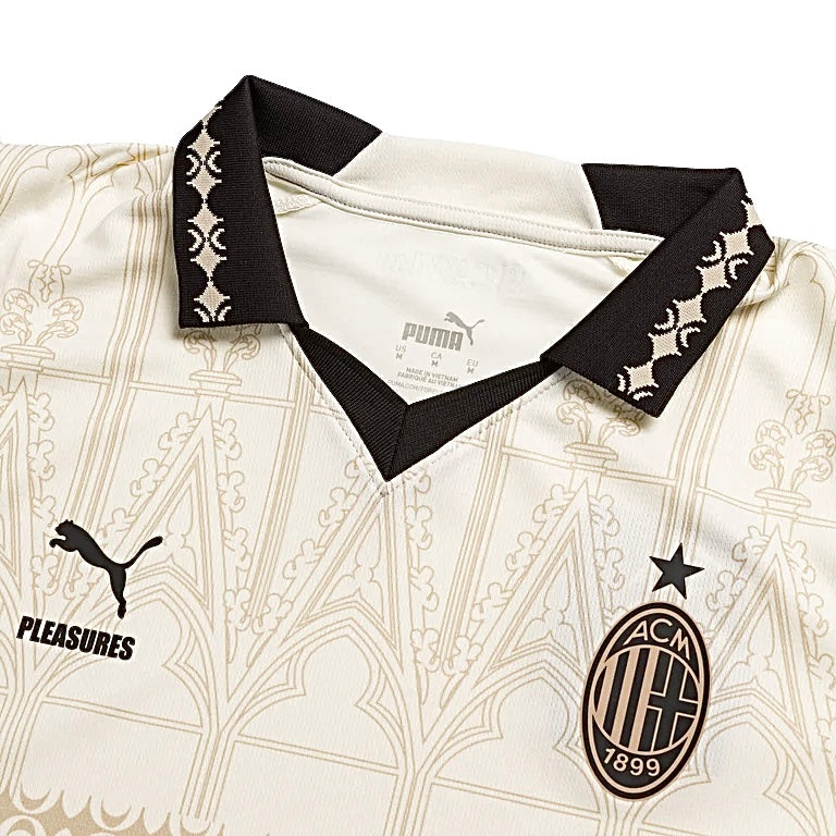 Maillot AC Milan x PLEASURES Quatrième Blanc  24/25