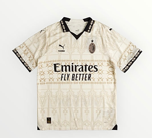 Maillot AC Milan x PLEASURES Quatrième Blanc  24/25